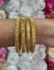 24k 1 Gram Gold Plated Hand Crafted 4pc Bangles Set GB1