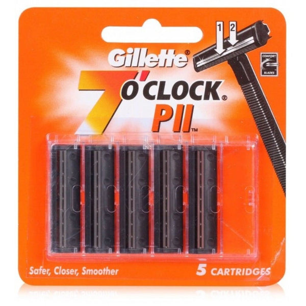 Gillette 7 O'Clock PII Razor Blades 5 Count