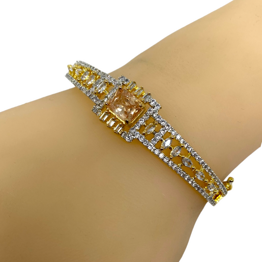 AD Openable Bracelets with American Diamond CZ Stones #ADBR1