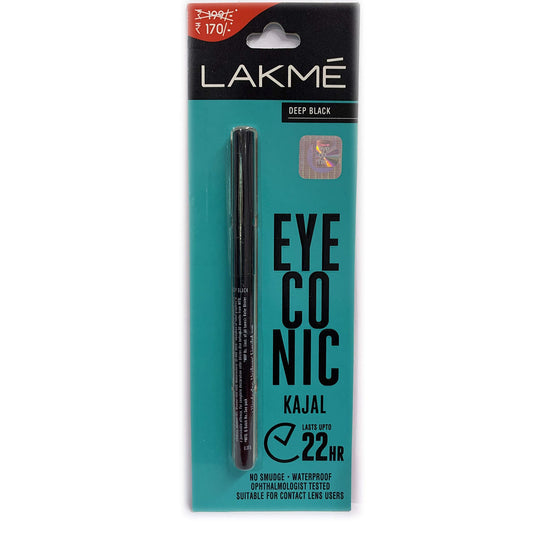 Lakmé Eyeconic Kajal Eye Liner Long Lasting Deep Black