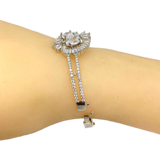 AD Openable Bracelets with American Diamond CZ Stones #ADBR24