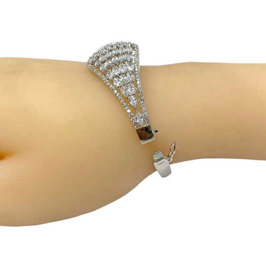 AD Openable Bracelets with American Diamond CZ Stones #ADBR7