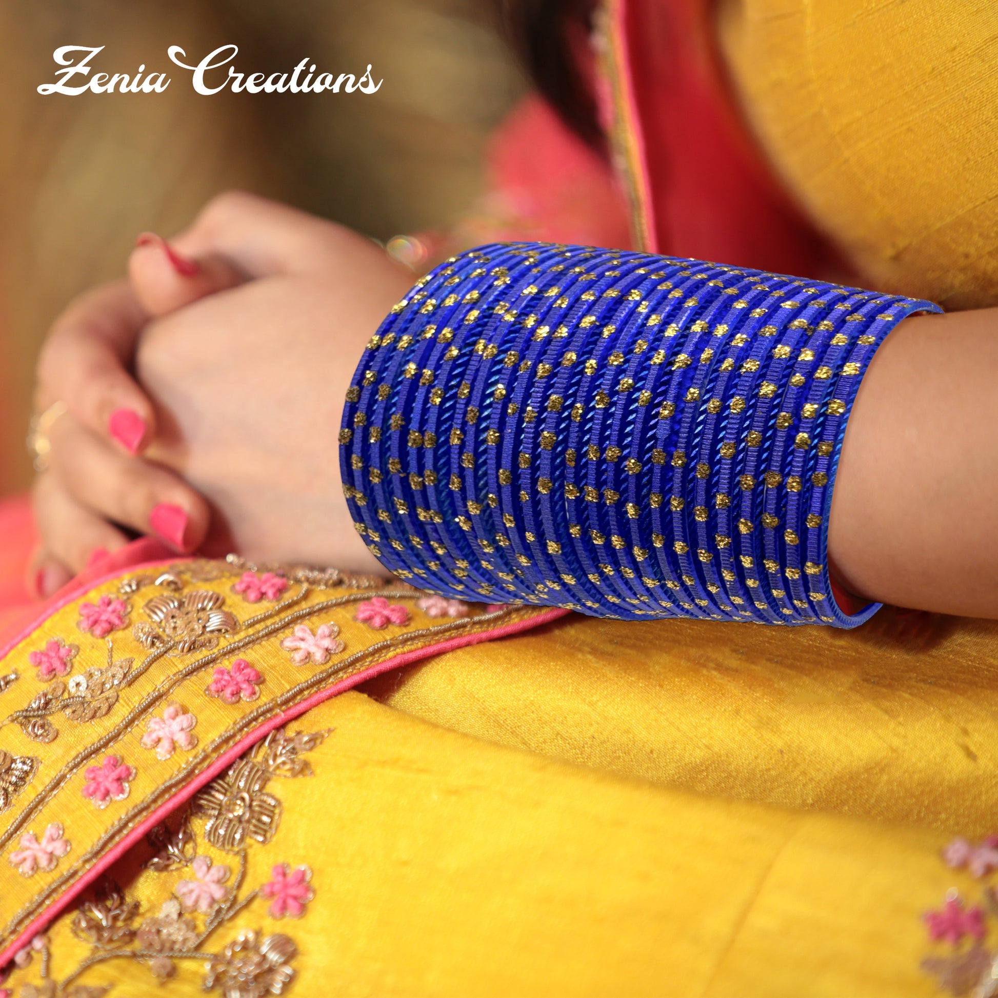 Indian Women Color Metal Bangle Set Churiyan #JHA2 Jhalak – Zenia