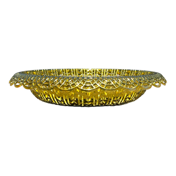 Small Gold Round Tray High Quality Reusable Gifts Basket #GT8