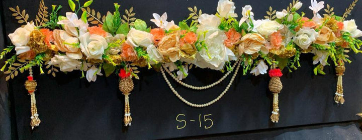 Premium Handmade Wedding Party Flower Toran Decorations For Wall Decor or Door - Zenia Creations