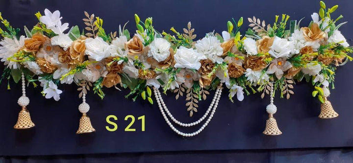 Premium Handmade Wedding Party Flower Toran Decorations For Wall Decor or Door - Zenia Creations