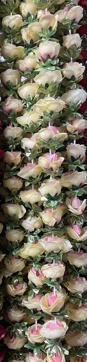 Wedding Party Big Rose Flower Garlands Toran Decorations For Wall Decor Door Backdrop Model 5 - Zenia Creations