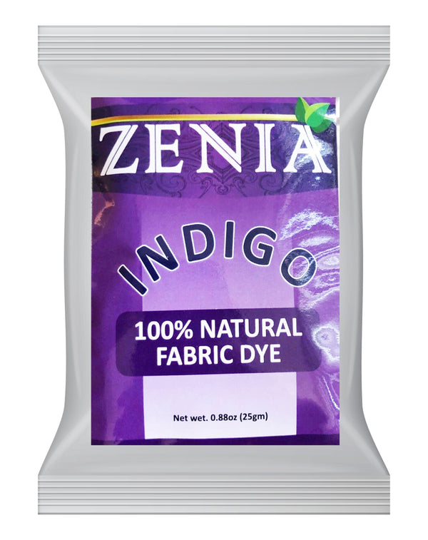 Zenia Indigo Powder 100% Natural Fabric Dye 25g