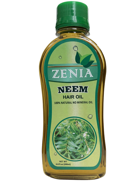 Zenia Neem Hair Oil 100% Natural No Mineral Oil 200ml