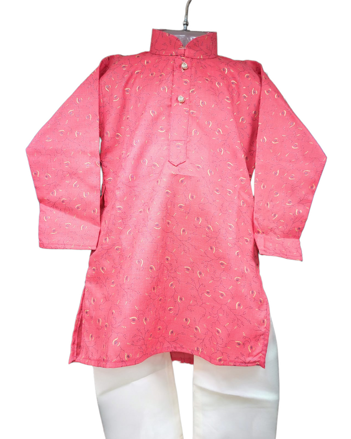 Boys kids partywear cotton kurta and pants pyjama pajama set model 21 - Zenia Creations