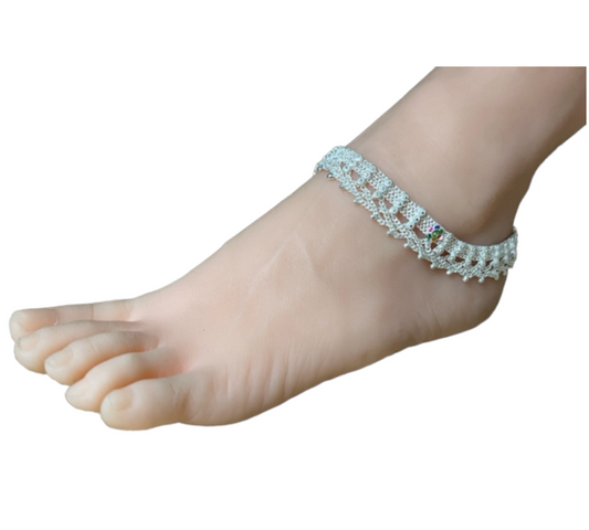 RR3 - Anklets Payal Pair for use on both Legs Indian Jewelry