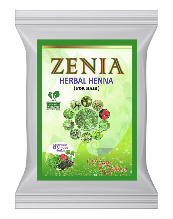 Zenia Herbal Henna - 12 Unique Herbs for Lustrous Tresses