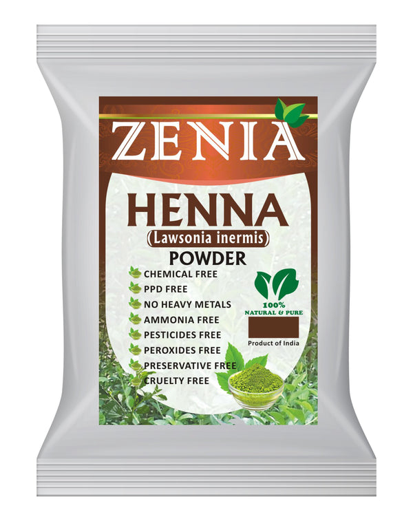 100g Zenia Pure Henna Powder For Body & Hair Color Dye BAQ 2024 CROP
