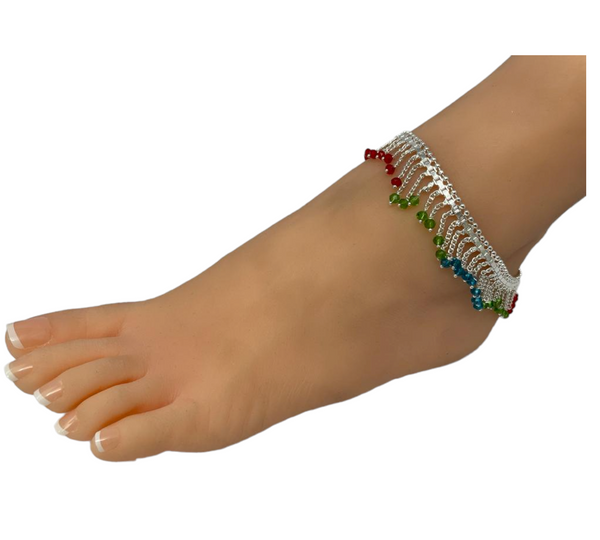 A5 - Pair of Anklets Payal Indian Jewelry - Zenia Creations