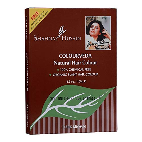 Shahnaz Husain Colorveda Organic Henna Hair Dye DARK BROWN 100g