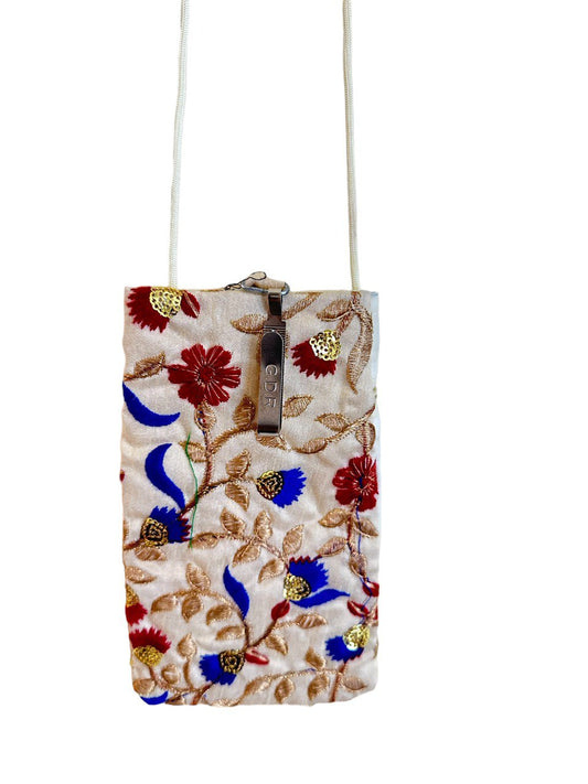 Multi Color Embroidery Cell Phone Case / Purse: Stylish, Functional, & Cultural Model CPX
