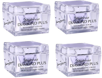 Shahnaz Husain Diamond Facial Kit (Cream + Scrub + Mask + Lotion)