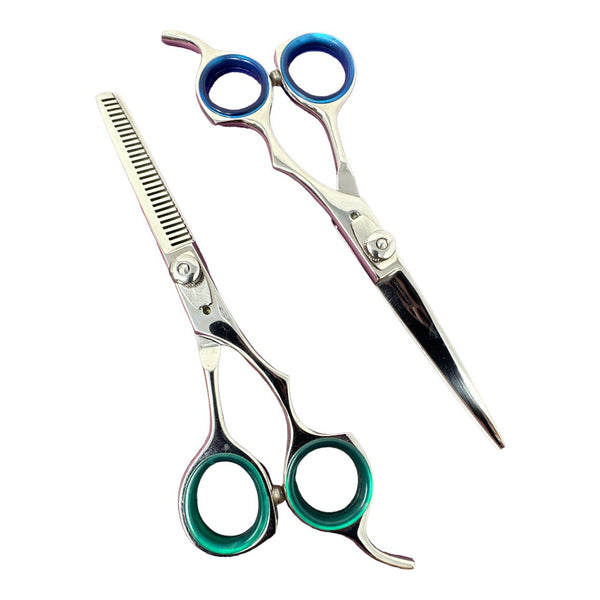 6.5" Professional Hair cutting and Thinning Scissor Set Model J2-BLACK
