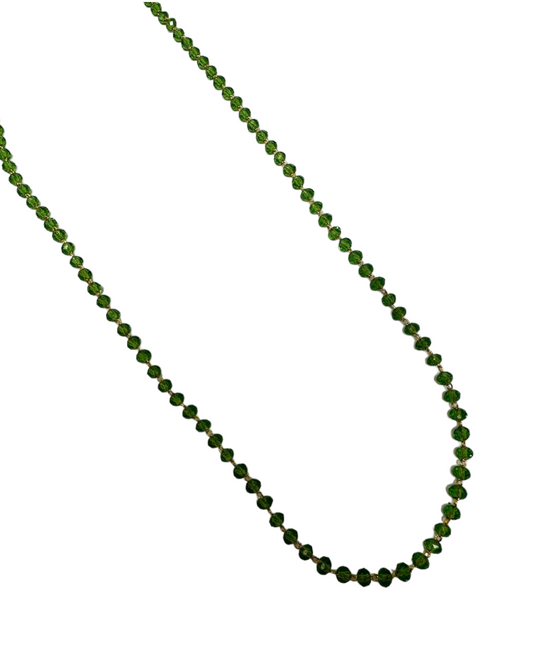 Green Hydro Beads Necklace Chain
