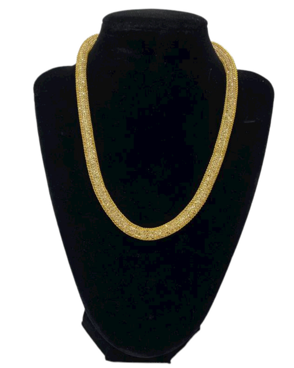 Gold Mesh With Diamond Stardust Choker Necklace Chain