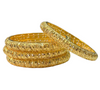 24k 1 Gram Gold Plated Hand Crafted 4pc Bangles Set GB4