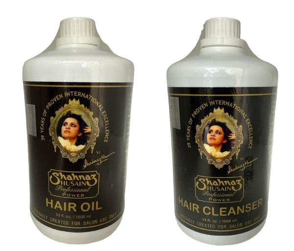 Shahnaz Professional Hair Care Kit 1000ml Cleanser & Hair Oil