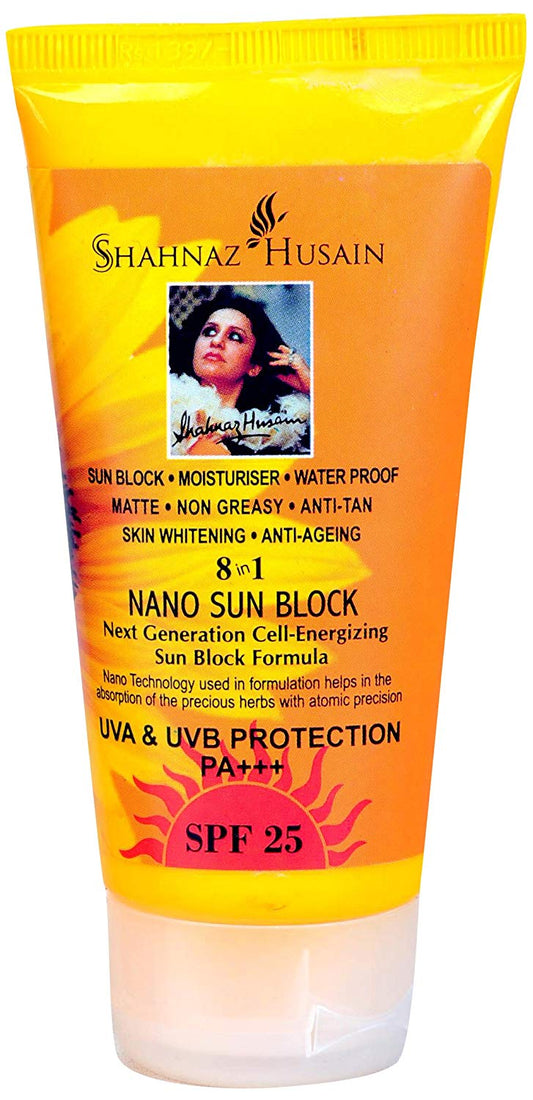 Shahnaz Husain 8 in 1 Nano Sun Block Cream SPF 25