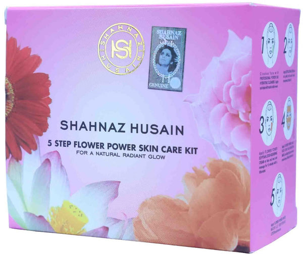Shahnaz 5 Step Flower Power Skin Care Mini Facial Kit (5 X 10Gm)