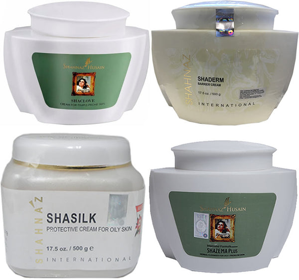Shahnaz Husain Salon Size Acne Facial Kit Shazema Shaclove Shaderm Shasilk