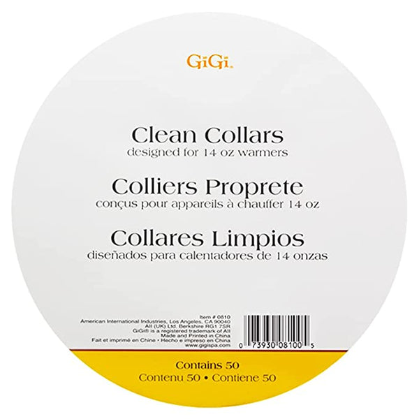 GiGi Clean Collars available doe 14 Oz and 8 oz Wax Warmers, 50 Pieces